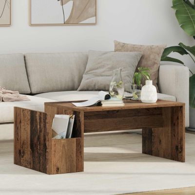 vidaXL Konferenčný stolík Staré drevo 90 x 45 x 35 cm Kompozitné drevo