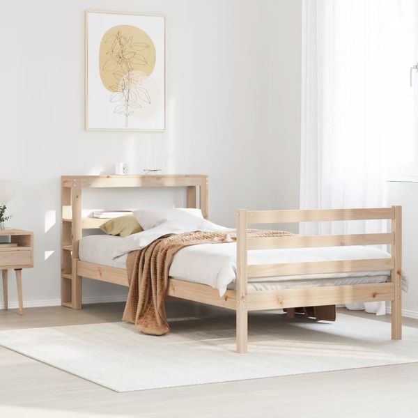 vidaXL Posteľ bez matraca 100x200 cm masívna borovica
