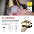 Stolná lampa NINA, zlatá