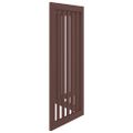vidaXL Brána pre psa skladacia 3 panely hnedá 150 cm topoľové drevo