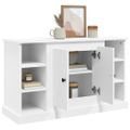 vidaXL Komoda biela 100x35,5x60 cm spracované drevo