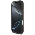 Guess Case 4G PU Leather Case Big 4G And Classic Logo With Big 4G PU Nylon Strap And Metal Camera And Buttons For iPhone 17 Pro Black