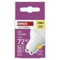 LED žiarovka Classic MR16 biela/ GU10 / 7 W (72 W) / 1000 lm / Teplá biela