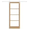 vidaXL Posuvné dvere Prírodná 86 x 211 cm