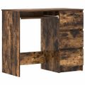 vidaXL Stôl dymový dub 90x45x76 cm spracované drevo