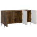 vidaXL TV skrinka 99 x 34,5 x 52 cm Dymový dub Kompozitné drevo