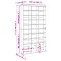 vidaXL CD skrinka staré drevo 102x23x177,5 cm kompozitné drevo
