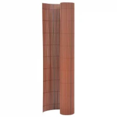 vidaXL Obojstranný záhradný plot 110x300 cm hnedý