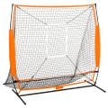 vidaXL Tréningová sieť na baseball čierna 174x76x158,5 cm