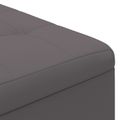 vidaXL Ottoman s Úložným Priestorom Biely 80 x 80 x 45 cm Umelá koža