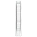 vidaXL Oblúkové gabiónové koše 4ks 200x30x180/200cm pozinkované železo