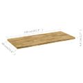 vidaXL Stolová doska dubové drevo obdĺžniková 44 mm 120x60 cm