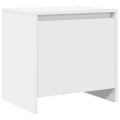 vidaXL Nočný stolík biely 45x34x44,5 cm drevotrieska
