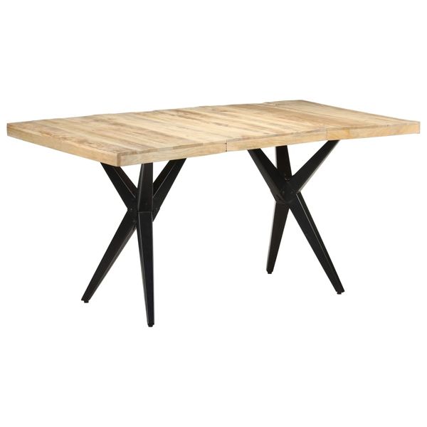 vidaXL Jedálenský stôl 160x80x76 cm surové mangovníkové drevo