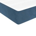 vidaXL Matrac s taštičkovými pružinami stredná tvrdosť tmavomodrý 80x210x20 cm zamat