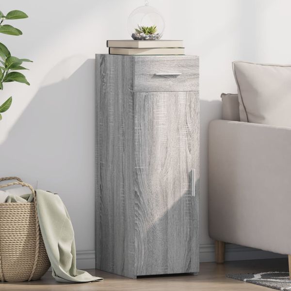 vidaXL Komoda sivý dub sonoma 30x42,5x93 cm kompozitné drevo