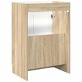 vidaXL Kúpeľňová skrinka pod umývadlo Dub sonoma 78,5 x 37,5 x 81 cm
