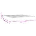 vidaXL Matrac s taštičkovými pružinami stredná tvrdosť ružový 160x210x20 cm zamat