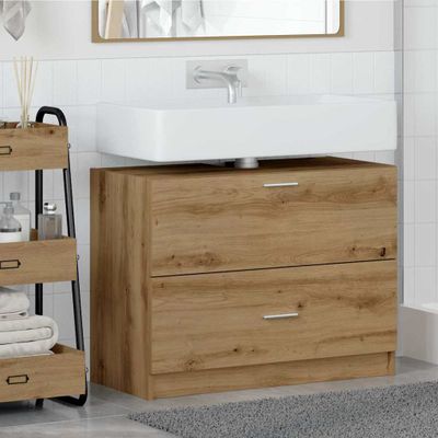 vidaXL Kúpeľňová skriňa Remeselný dub 78 x 37 x 59 cm Kompozitné drevo