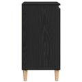 vidaXL Servírovacia skriňa Čierny dub 60 x 35 x 70 cm Kompozitné drevo