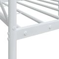 VidaXL Denná posteľ bez matraca Biela 75x190 cm Oceľ