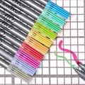 Obojstranné fixky s dvojitým hrotom vyprateľné 10 ks Pastel