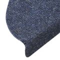 vidaXL Schodové rohože, samolepiace, 10 ks, 56x17x3 cm, modré, polkruhové