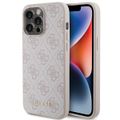 Obal Guess pre iPhone 15 Pro Max 6,7" GUHCP15XG4GFPI ružová HC PU 4G Metal Logo