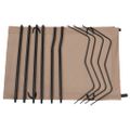 vidaXL Kempingové ležadlá 2ks 180x60x19cm, látka oxford,oceľ,sivohnedé