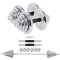 Činkový set v kufri HMS STC50 2x25 kg, chróm