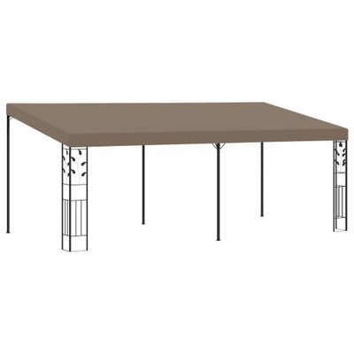 vidaXL Nástenný altánok 6x3x2,5 m, sivohnedý