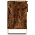 vidaXL Botník dymový dub 70x36x60 cm spracované drevo