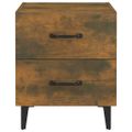 vidaXL Nočné stolíky 2 ks dymový dub 40x35x47,5 cm