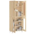 vidaXL Vysoká skrinka dub sonoma 69,5x34x180 cm spracované drevo