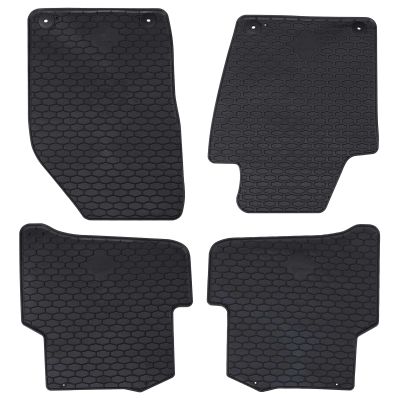 vidaXL Autokoberec 4 pcs Čierny vhodné pre FABIA III 2014-2022 Guma