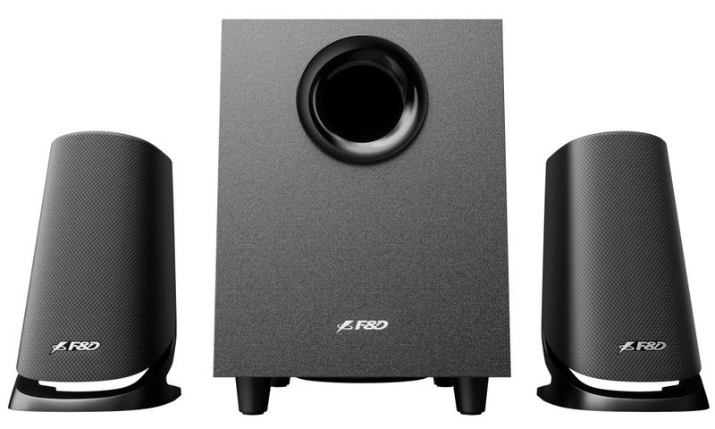 FENDA F&D repro F205BT/ 2.1/ 31W/ černé/ BT5.4/ USB přehrávání Reprosoustava 2.1, 31 W RMS, Bluetooth 5.4, AUX, USB, drevená konstrukce, 4" woofer, nastavitelný bas a výšky