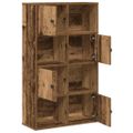 vidaXL Knižnica staré drevo 60x24x101,5 cm kompozitné drevo