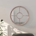 vidaXL Zrkadlo pieskové 60x4 cm železo okrúhle interiérové