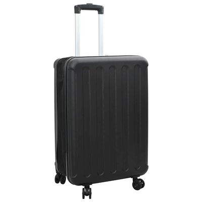 vidaXL Kufor so zámkom Čierna 34 x 23 x 55.5 cm ABS plast