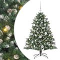 vidaXL Umelý vianočný stromček Zelená 120 cm PVC, plast a oceľ