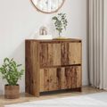 vidaXL Servírovacia skriňa Staré drevo 70 x 41 x 75 cm