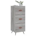 vidaXL Komoda sivý dub sonoma 34,5x34x90 cm spracované drevo