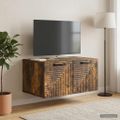 vidaXL Nástenná TV skrinka Nástenný Dymový dub 59,5 x 41 x 30 cm