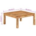 vidaXL Konferenčný stolík 80x80x40 cm masívne akáciové drevo