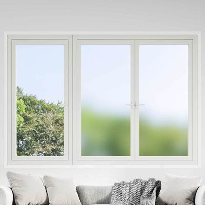 vidaXL Statická fólia na okná Frosted šedá 90 x 2000 cm PVC