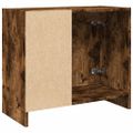vidaXL Umývadlová skrinka dymový dub 63x30x54 cm spracované drevo
