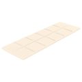 vidaXL Nástenné panely 12 ks krémové 90x30 cm zamat 3,24 m²