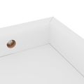 vidaXL Terasové nástenné police 2 ks biele 60x15x4 cm MDF