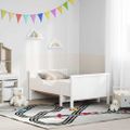 vidaXL Rám postele s predĺžiteľným matracom Biela 80 x 200 cm