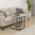vidaXL Bočný stolík s kolieskami dub sonoma 50x35x55,5 cm sprac. drevo